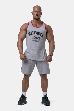 МАЙКА OLD-SCHOOL MUSCLE TANK TOP LIGHT GREY 193