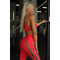 Топ Fitzona ONE SHOULDER RED TOP WITH FISHNET