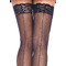 Панчохи з мереживною коронкою Leg Avenue One Size Nuna Sheer Thigh High Stockings, чорні
