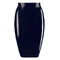 Спідниця з латексу до колін LateX ROK midi чорна, L