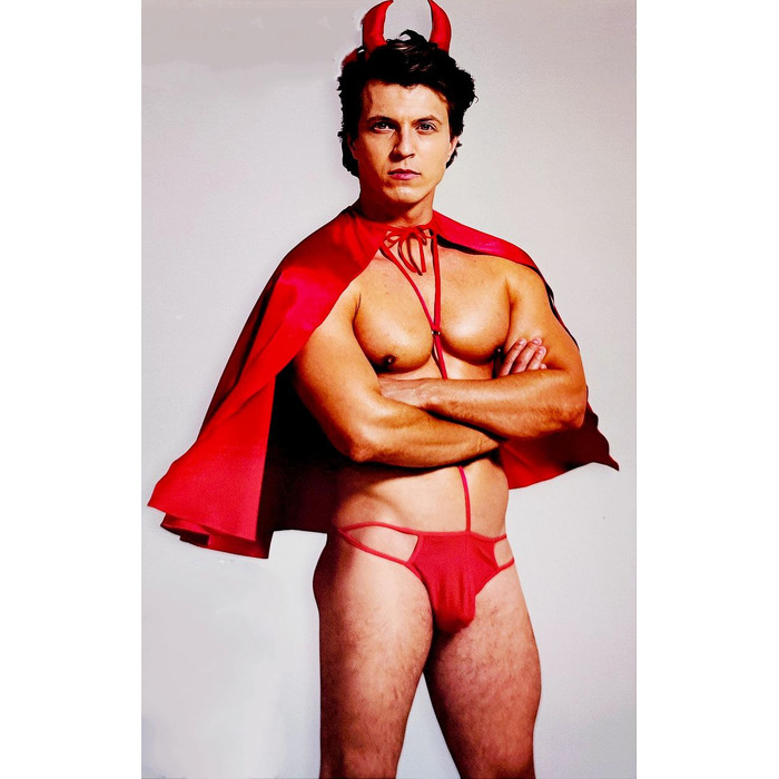 Костюм чортика O/S 3 предмети червоний Sunspice