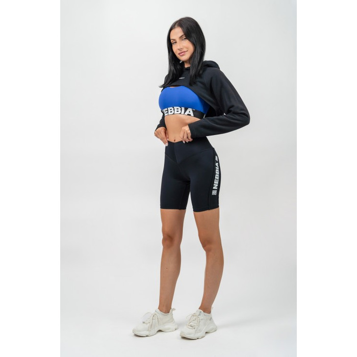 Худі Nebbia Designer Cropped Hoodie Gym Time Black 259