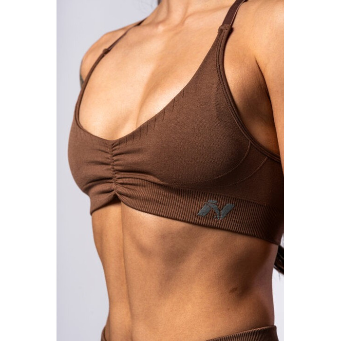 Топ Nebbia Medium-Support Sports Bra TOTALLY SEAMLESS Brown 305