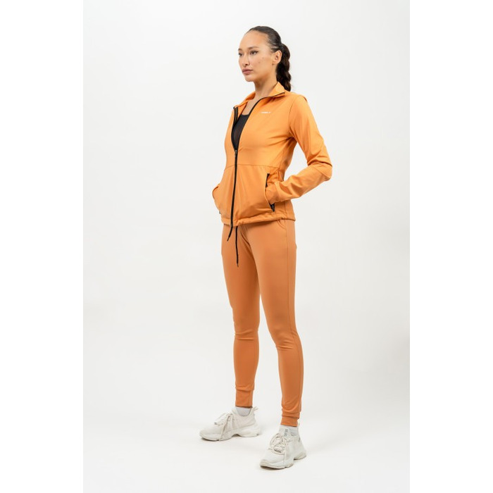 Кофта Nebbia Shiny Zip Up Workout Jacket SLEEK Orange 481