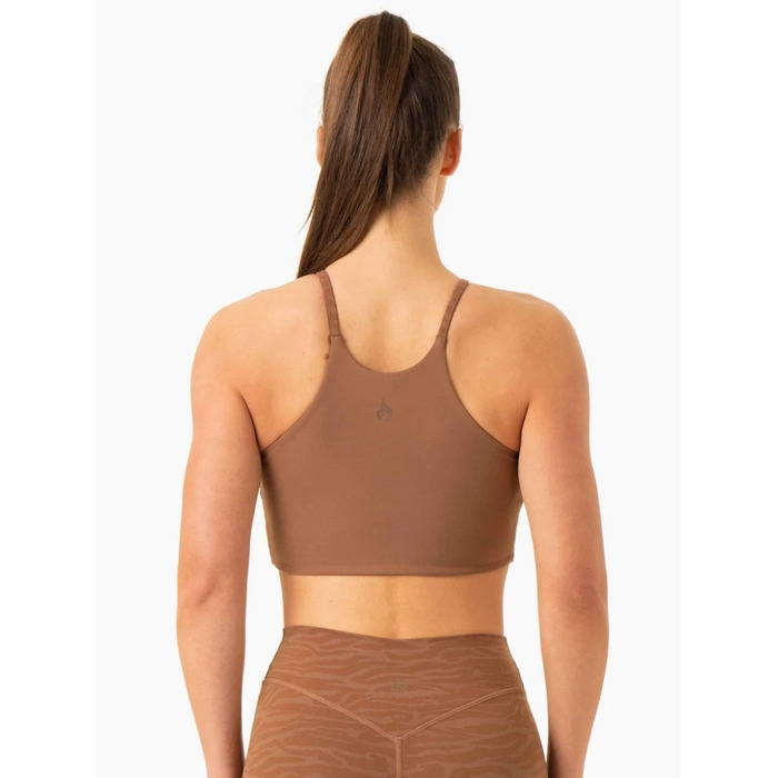 Топ Transform Reversible Sports Crop - Chocolate Zebra