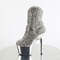 Ботильоны Pleaser Adore-1029CHRS *Каблук 7 дюймов, высота 2 3/4 дюйма, декорированная подошва PF RS, молния сбоку, серебристый/серебристый хром