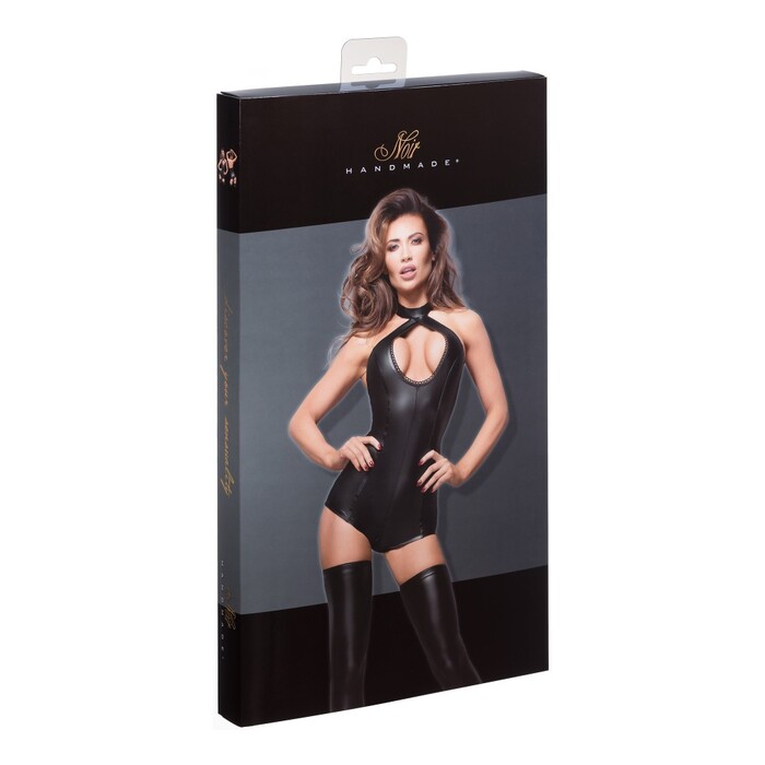 Боді шорти з нашийником F169 Noir Handmade L