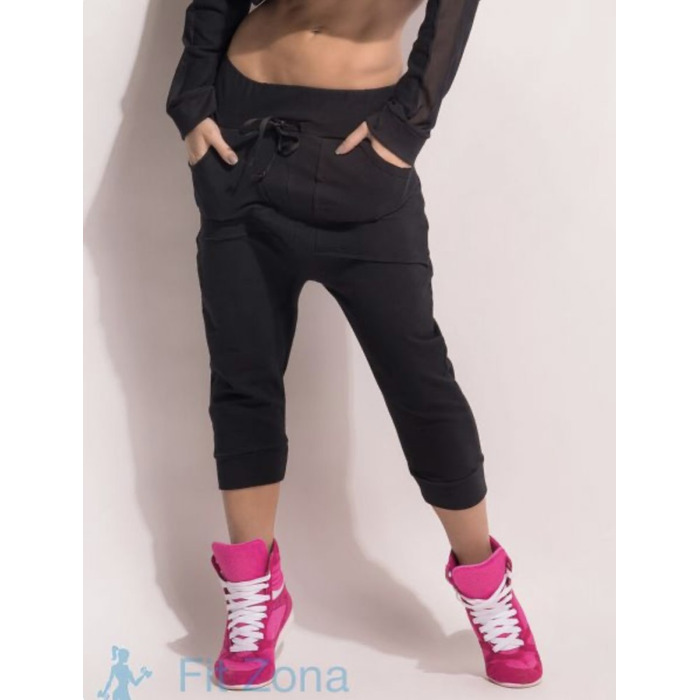 Штани спортивні Superhot CAL1361 Black жіночі вкорочені