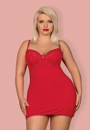 Пеньюар Obsessive XXL JOLIEROSE chemise