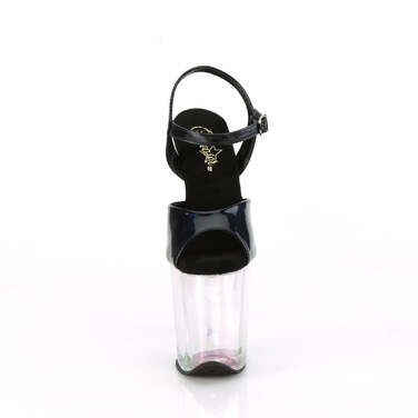 Босоножки Flamingo-809HT *Каблук 8 дюймов, 4-дюймовый голографический ремешок на щиколотке, черные