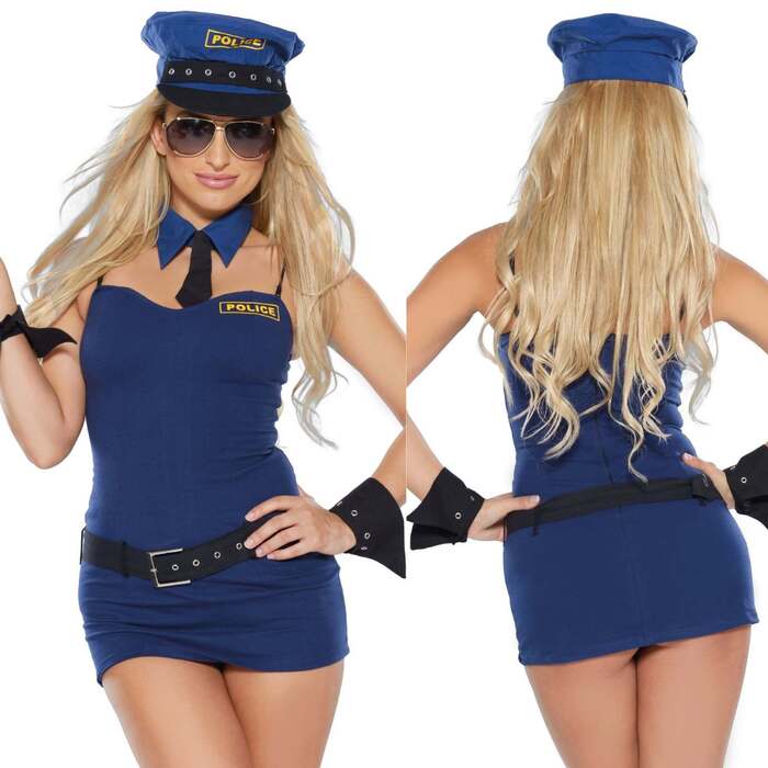 Костюм полицейской Roxana 6355 из 5 предметов, синий, S