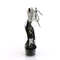 Босоніжки Pleaser Delight-624RS *6 дюймів на підборах, 1 3/4 дюйма з манжетою на щиколотці PF RS, блискавка ззаду, прозорі/чорні