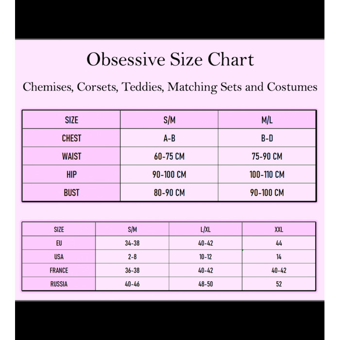 Боді Obsessive B123 L/XL