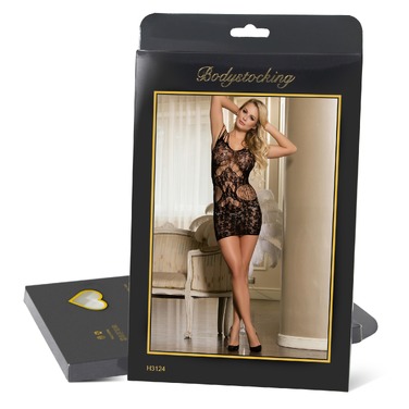 Платье кружевное с декоративными бретельками Star Night Magic черный, XS-M