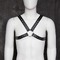 Сбруя мужская крестообразная с заклепками DS Fetish, экокожа, черная