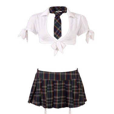 Костюм Школьницы в клетку Cottelli Collection Schoolgirl 4 предмета, M