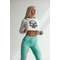 Cпортивна кофта WHITE CROPPED JACKET WITH SKULL