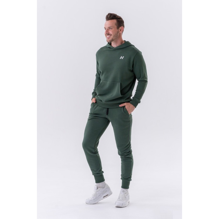 Штани Slim sweatpants with side pockets 'Reset” 321 Dark Green Khaki