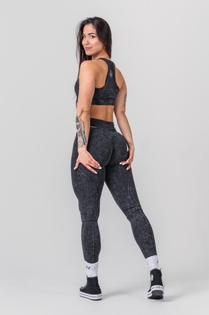 Легінси Nebbia Washed High Waisted Leggings GYM WARRIOR Black 776