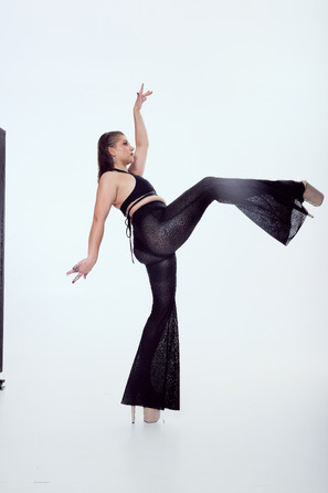 SILHOUETTE PANTS Black mesh_ чорна сітка