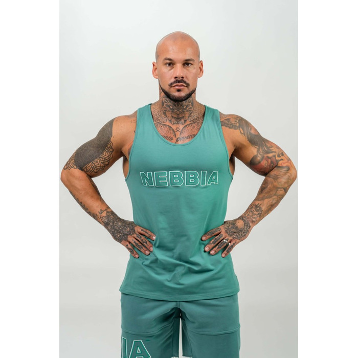 Майка Nebbia Gym Tank Top STRENGTH Green 714