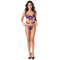 Боди ажурное Daring Intimates с декоративными стрепами, фиолетовый