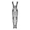 Бодистокинг в сетку с открытым доступом Obsessive F241 черный, S/M/L