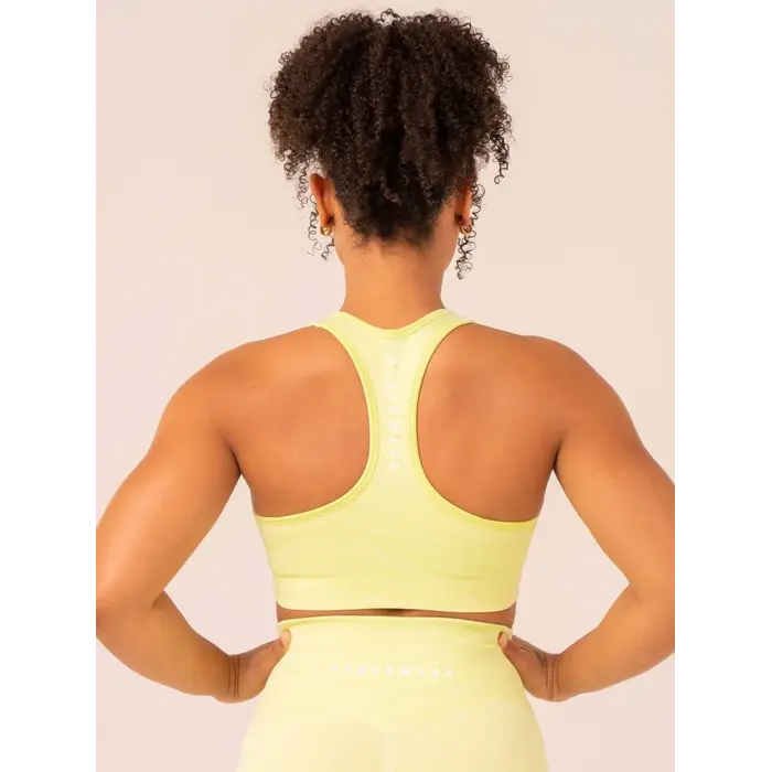 Топ Ryderwear Zebra Seamless Sports Bra - Lime Zebra