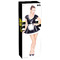 Костюм сексі покоївки Black Level Vinyl Maid's Dress, S, чорне