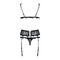 Комплект Obsessive Emperita set, три елементи, S/M чорний