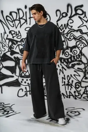 Футболка NEBBIA x Sexsdreams Men’s Oversized Tee Black 809
