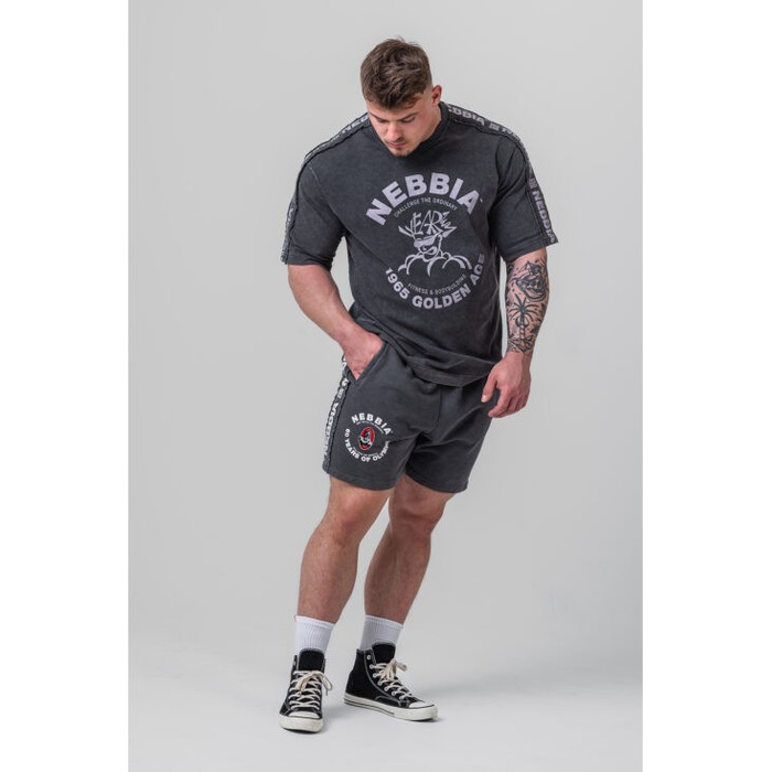 Шорти Nebbia Washed Sweat Shorts LEGEND Black 786