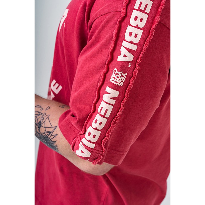 Футболка Nebbia Washed Oversized T-Shirt GOLDEN AGE Red 790