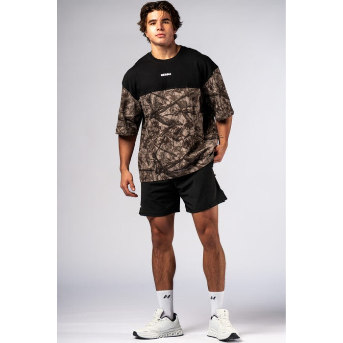 Футболка Nebbia Oversized Tee POWER Light Brown Camo 898