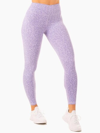 Леггинсы Rotation High Waisted Scrunch Leggings - Iris Leopard