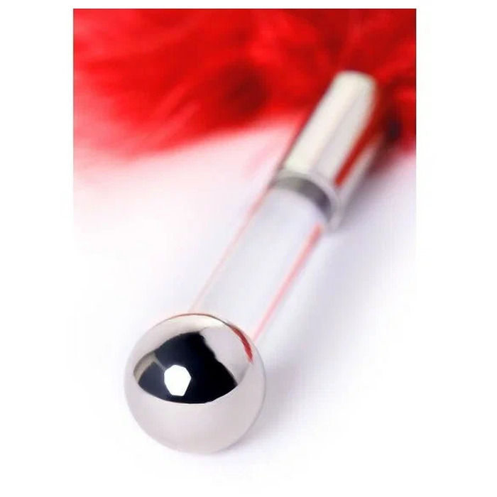 Пушок на короткой ручке Runye, красный