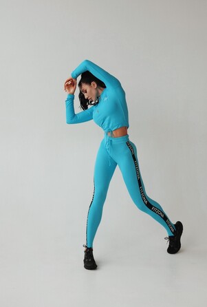 Легінси BABY BLUE LEGGINGS WITH CUSTOM ELASTIC