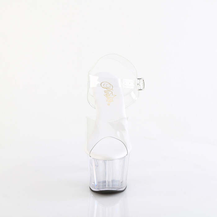 Босоножки Adore-708VL, каблук 7 дюймов, стелька из искусственной кожи PF толщиной 2 3/4 дюйма, ремешок на щиколотке, прозрачные