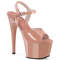 Босоножки Pleaser Adore-709, каблук 7 дюймов, ремешок на щиколотке шириной 2 3/4 дюйма, цвет: розовый