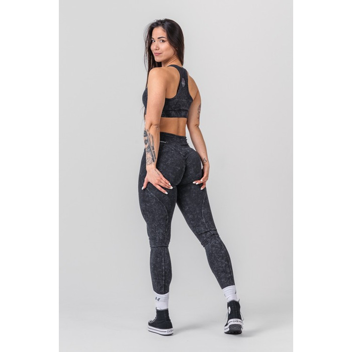 Легінси Nebbia Washed High Waisted Leggings GYM WARRIOR Black 776