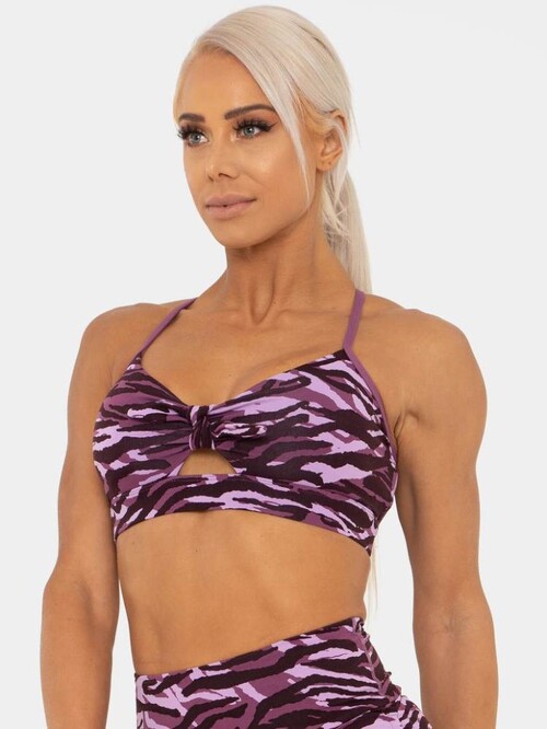 Топ Ryderwear Wild Tied Up Sports Bra Tiger Purple