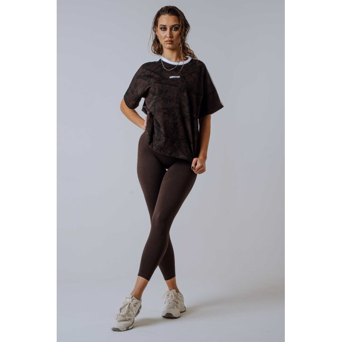 Футболка Nebbia Relaxed Tee POWER Dark Brown Camo 894