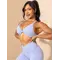 Топ Ryderwear NKD Stonewash Twist Sports Bra - Cornflower Blue Stonewash