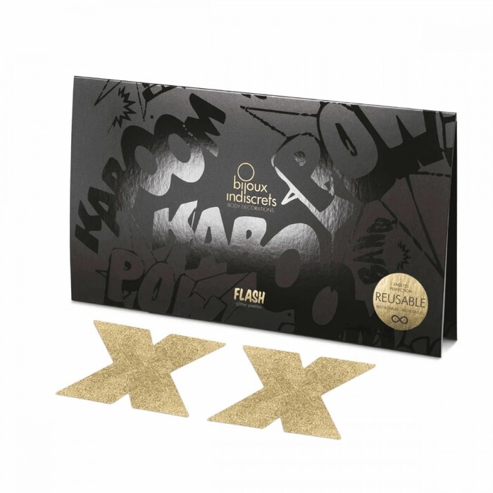 Пестиси у вигляді хрестів Bijoux Indiscrets, золотисті