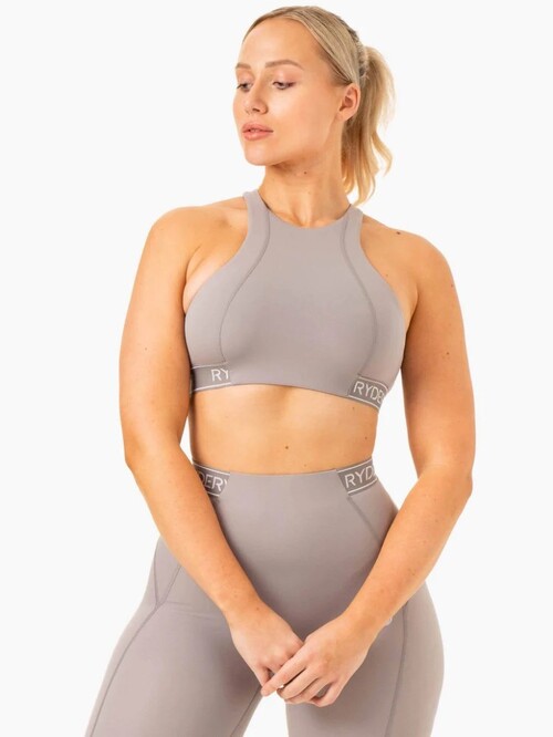 Топ Level Up High Impact Sports Bra - Steel Grey