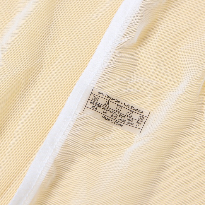 Халат Star Night с рюшами и поясом, белый, M-L