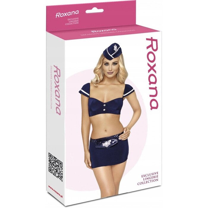 Костюм Стюардессы Roxana 6777 синий, 3 предмета, S