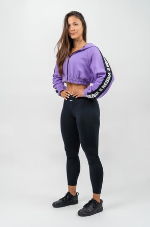 Худі Nebbia Cropped Zip-Up Hoodie Iconic Lila 254 Lilac