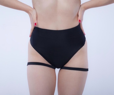 Шорти із стропами Чорні