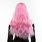 Перука довга хвиляста з чубчиком Fetish Hair рожевий, 60 см